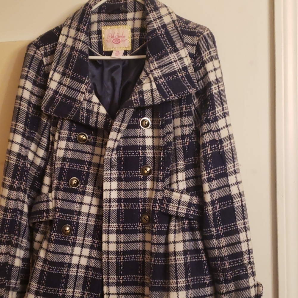 Pink envelope xl juniors pea coat
